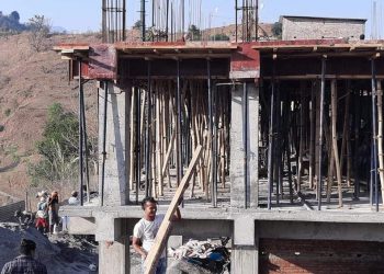 जनहितमाविको नौ कोठे भवन निर्माणले तीव्रता पाउदै