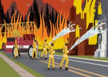 पाल्पामा सडक कालोपत्रे गर्ने क्रममा आगलागी हुँदा २ जना घाइते