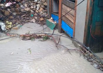 बाढीका कारण सेतिबेणीका ८ घर डुबानमा