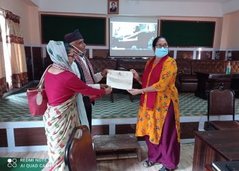 आधारभूत स्वास्थ्य चौकी भवन निर्माणका लागि पुतलीबजार नगरपालिकालाई निशुल्क जग्गा प्रदान