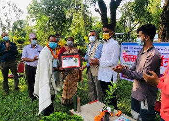 नमस्ते नेपालले गर्‍यो क‍रोना महामारीमा खट्नेलाई सम्मान