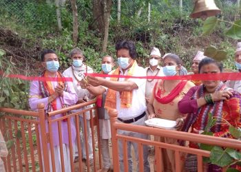 अर्गली कुसेनीमा हनुमानको मुर्ती उद्घाटन