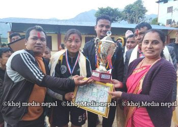 बिर्घा युथ क्लबद्वारा भलिबल प्रतियोगिता सम्पन्न