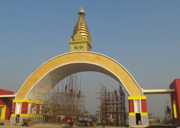 सात करोडको लागतमा सिद्दार्थनगर प्रवेशद्वार यस्तो भयो बुद्दमय