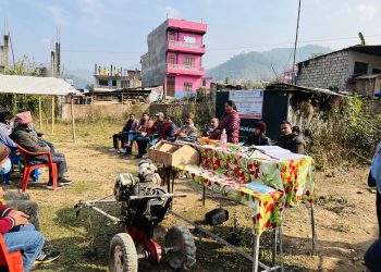 वालिङमा एक हप्ते हाते ट्याक्टर मर्मत तालिम शुरु ।